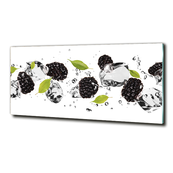 Quadro vetro Ciliegie e acqua