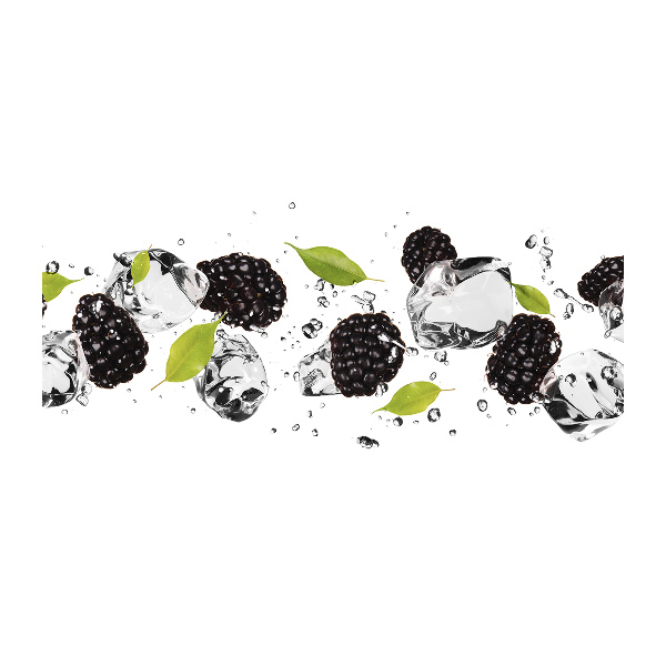 Quadro vetro Ciliegie e acqua