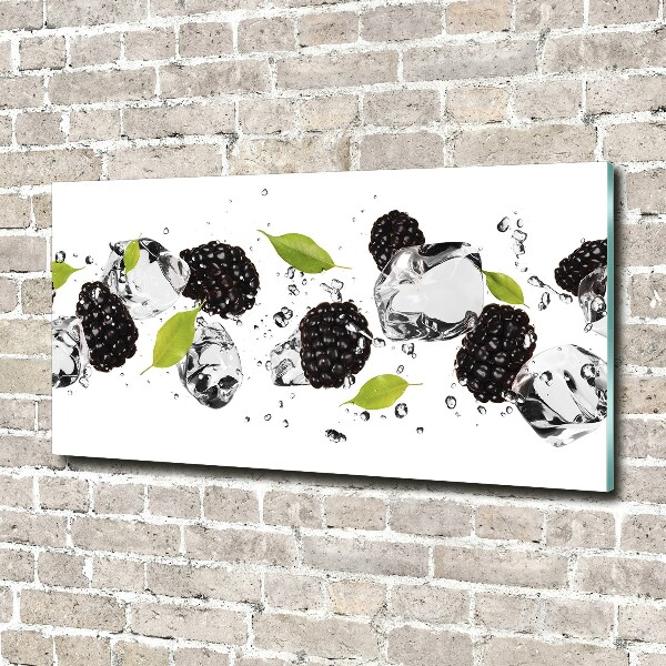 Quadro vetro Ciliegie e acqua