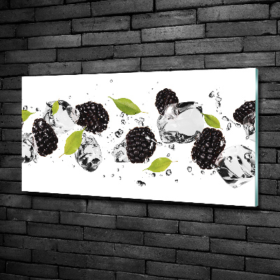 Quadro vetro Ciliegie e acqua