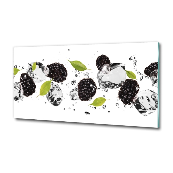 Quadro vetro Ciliegie e acqua