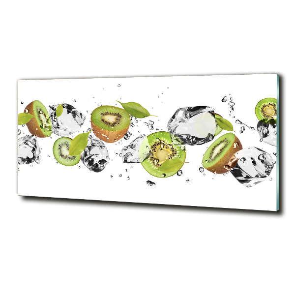 Quadro in vetro Kiwi e acqua