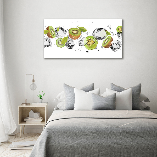 Quadro in vetro Kiwi e acqua