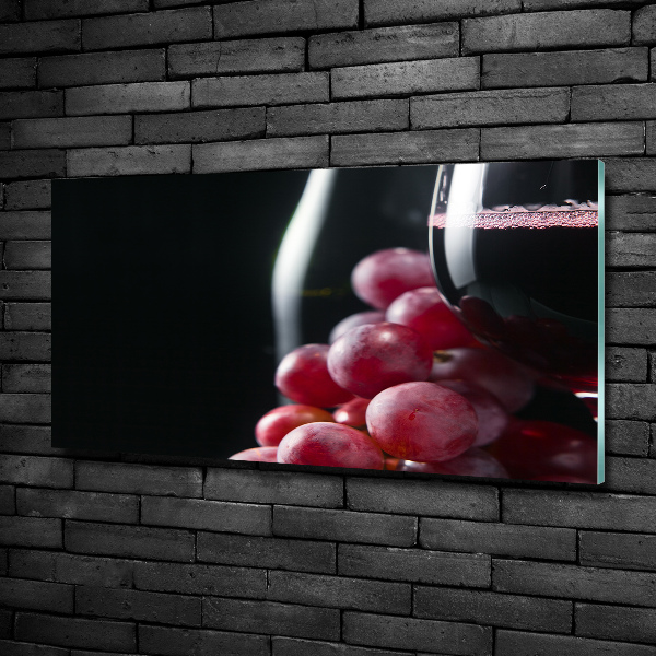 Quadro in verde Uva e vino