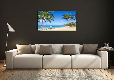 Quadro in vetro Spiaggia tropicale