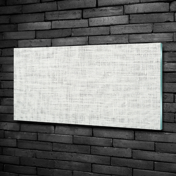 Quadro in verde Tela di lino bianca