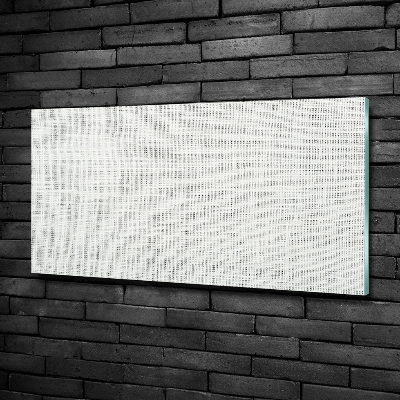 Quadro in verde Tela di lino bianca