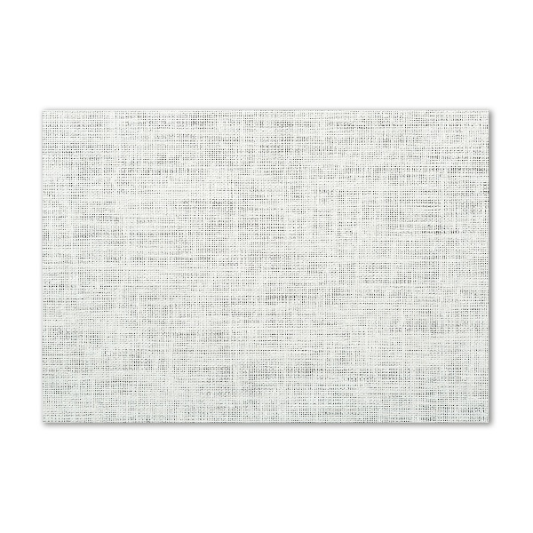 Quadro in verde Tela di lino bianca