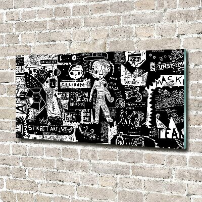 Quadro in verde Graffiti