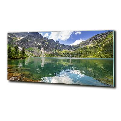 Quadro vetro L'occhio del mare dei Monti Tatra