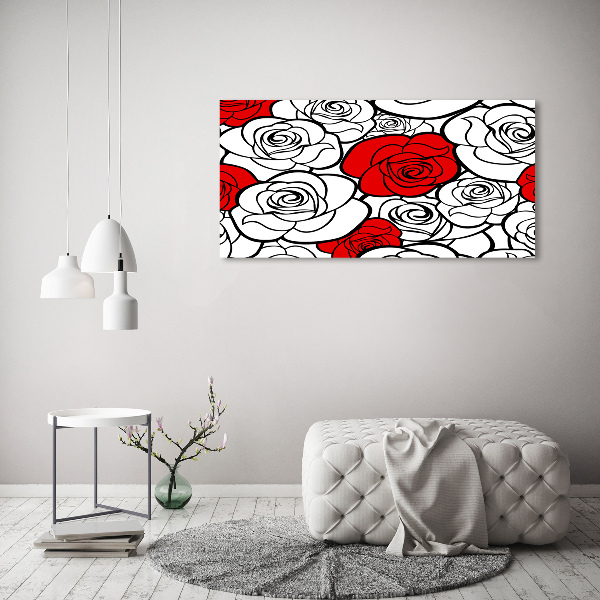 Quadro vetro Rose