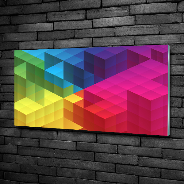 Quadro in verde Sfondo geometrico