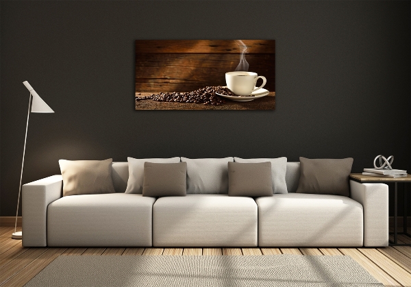 Quadro in verde Una tazza di caffè