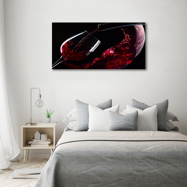 Quadro su vetro Vino rosso