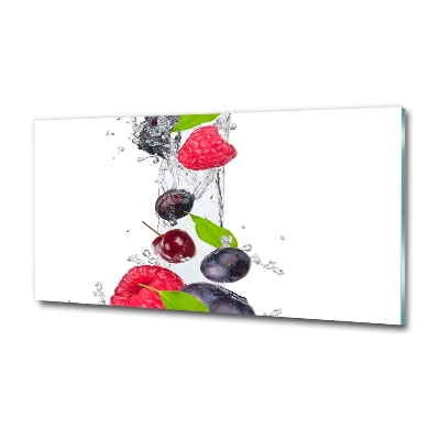Quadro su vetro Frutta e acqua