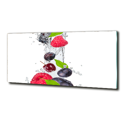 Quadro su vetro Frutta e acqua