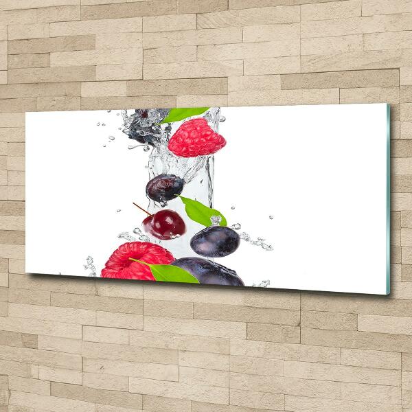 Quadro su vetro Frutta e acqua