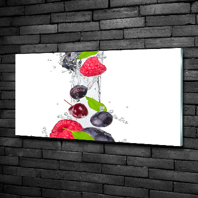 Quadro su vetro Frutta e acqua
