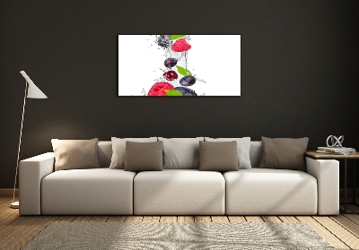 Quadro su vetro Frutta e acqua