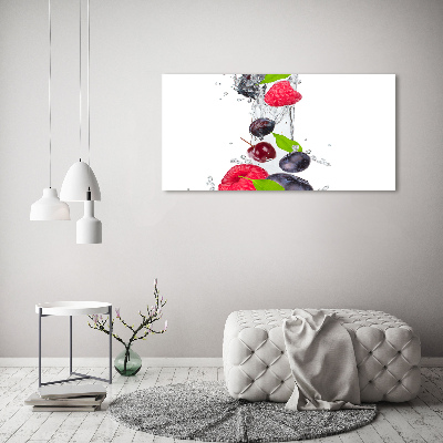 Quadro su vetro Frutta e acqua