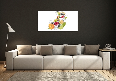 Quadro vetro Frutta con ghiaccio