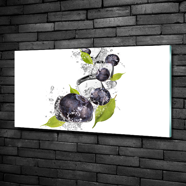 Quadro in vetro Frutti di bosco con ghiaccio