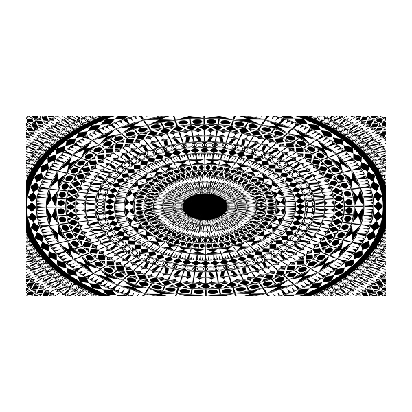 Quadro su vetro Ornamenti circolari