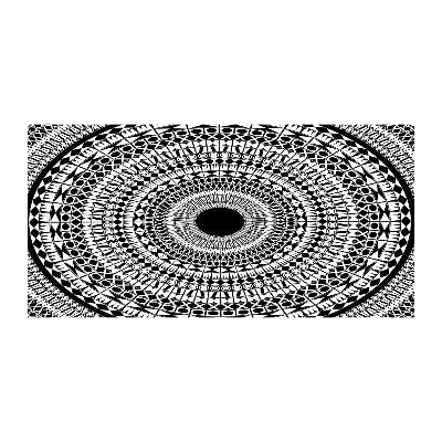 Quadro su vetro Ornamenti circolari