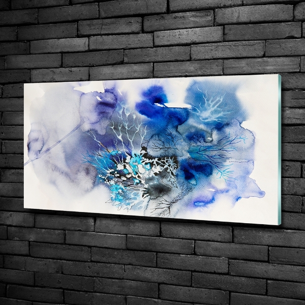 Quadro vetro Fiori astratti