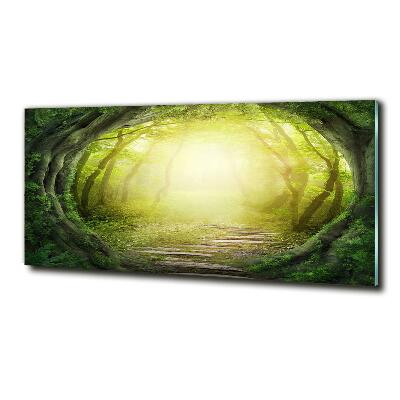 Quadro vetro Tunnel tra gli alberi
