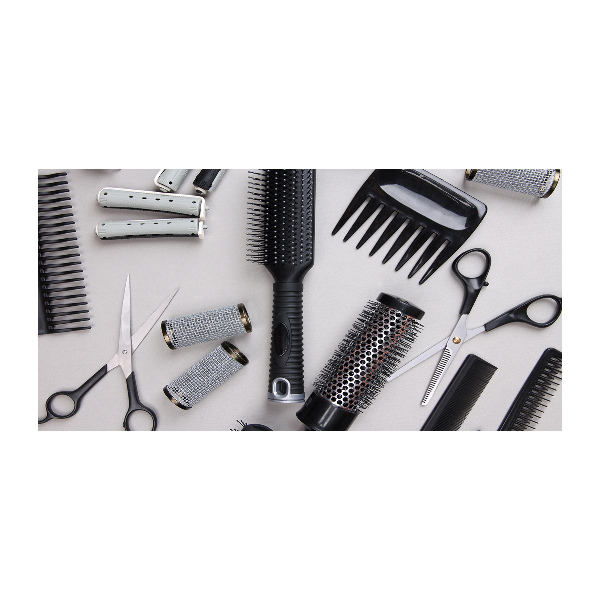 Quadro vetro Strumenti da parrucchiere