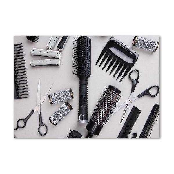 Quadro vetro Strumenti da parrucchiere