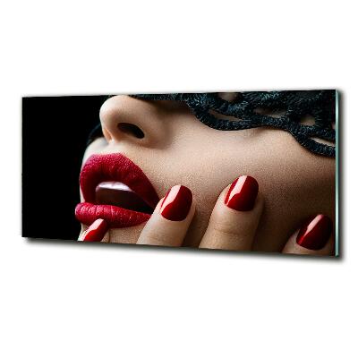 Quadro vetro Maschera di pizzo