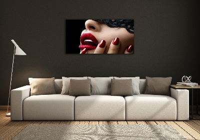 Quadro vetro Maschera di pizzo