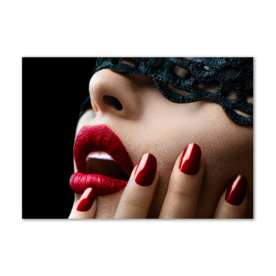 Quadro vetro Maschera di pizzo