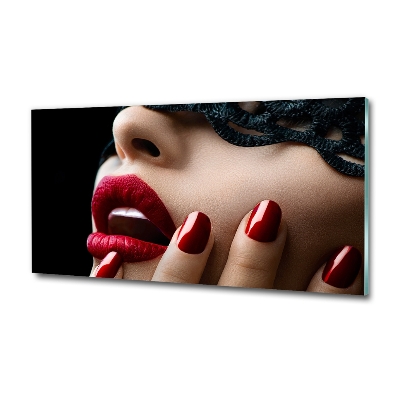 Quadro vetro Maschera di pizzo