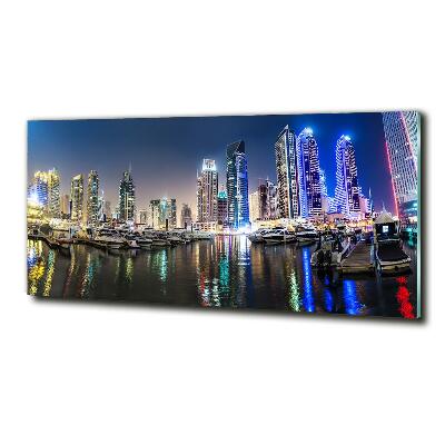 Quadro in vetro Dubai di notte