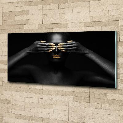 Quadro in vetro Donna in nero