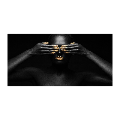 Quadro in vetro Donna in nero