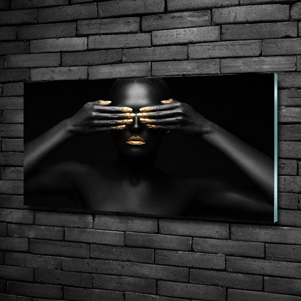 Quadro in vetro Donna in nero