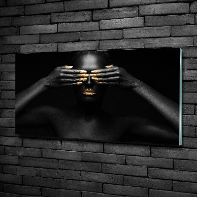 Quadro in vetro Donna in nero