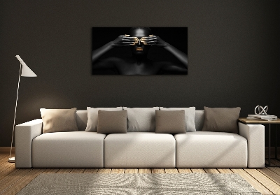 Quadro in vetro Donna in nero