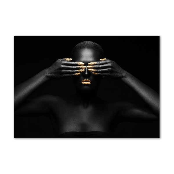 Quadro in vetro Donna in nero