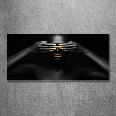 Quadro in vetro Donna in nero