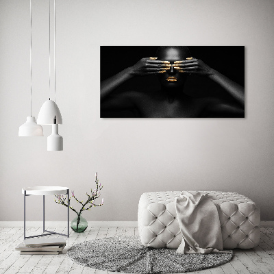 Quadro in vetro Donna in nero