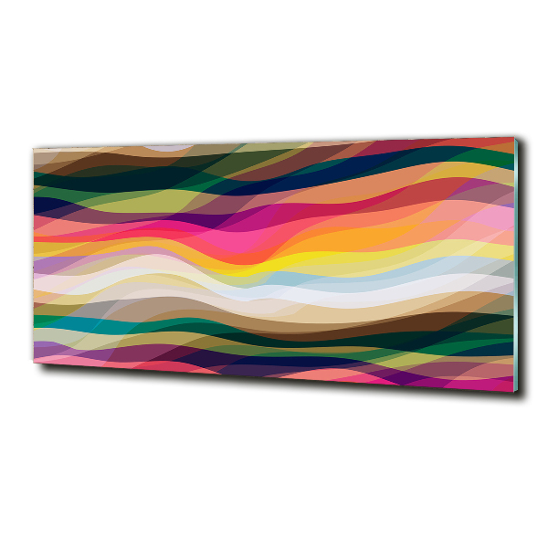 Quadro su vetro Onde astratte