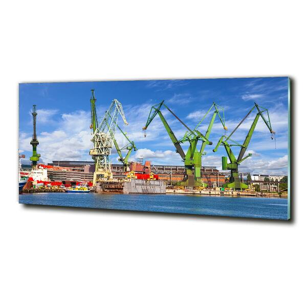 Quadro su vetro Cantiere navale di Danzica
