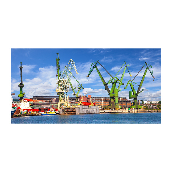 Quadro su vetro Cantiere navale di Danzica