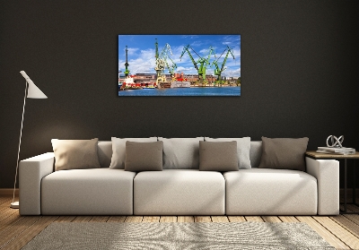 Quadro su vetro Cantiere navale di Danzica
