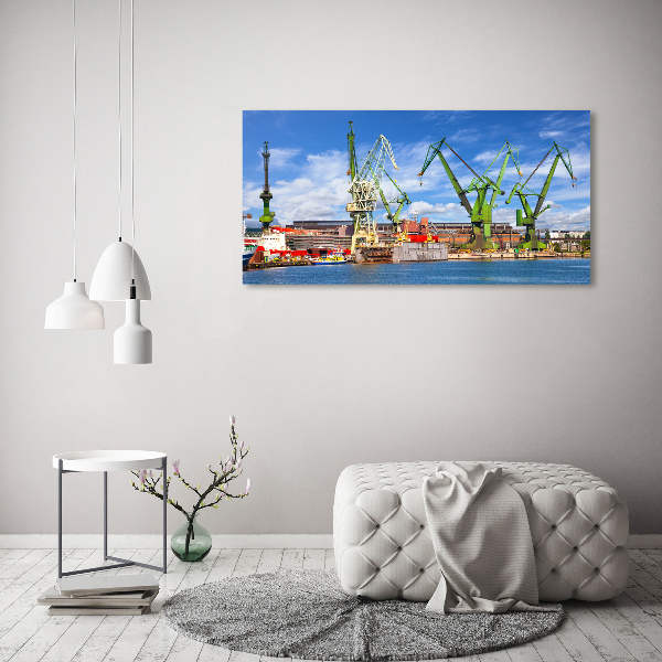 Quadro su vetro Cantiere navale di Danzica